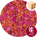Fish Tank Gravel - Fluorescent Dazzlefleck Pink / Orange